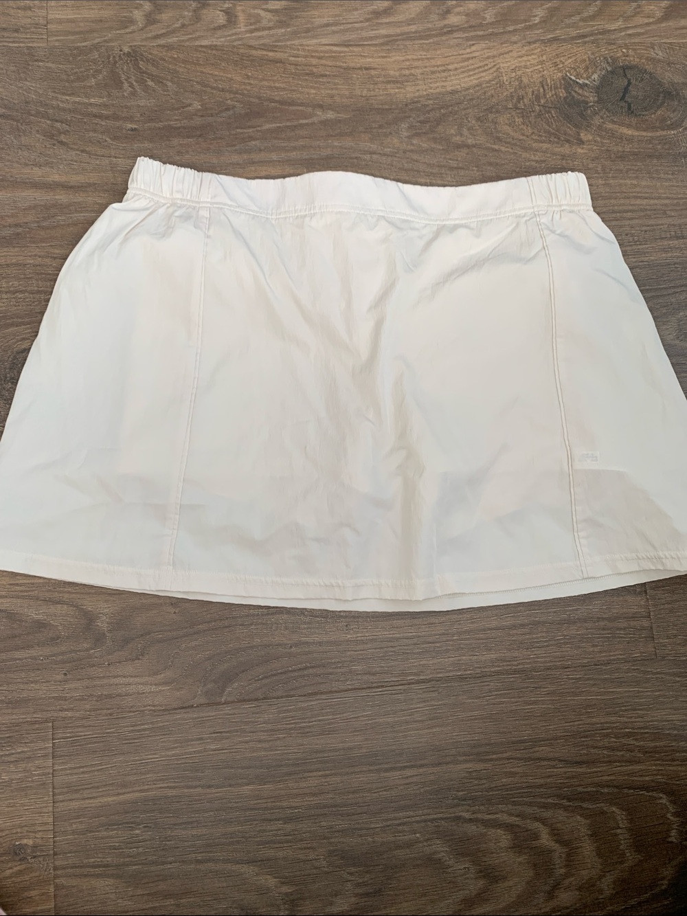 aerie White Athletic Skort with Elastic Waist